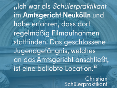 Christians Erfahrungen im Schülerpraktikum