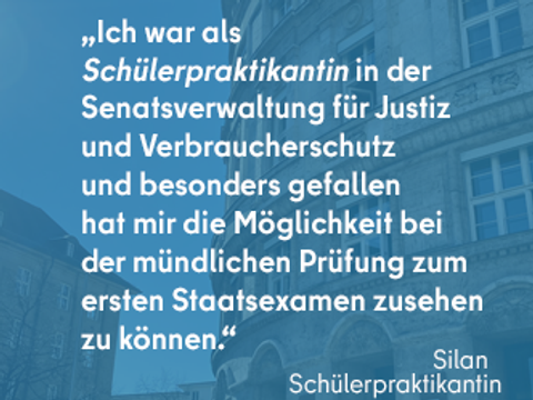 Silans Erfahrungen im Schülerpraktikum
