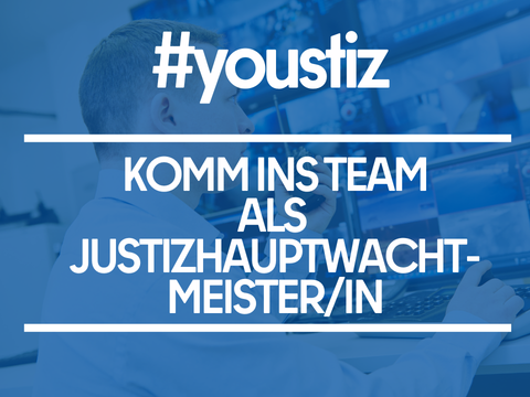 Newsletter Stellenausschreibung Justizhauptwachtmeister