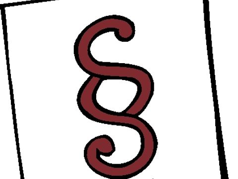 Ein großer roter Paragraph