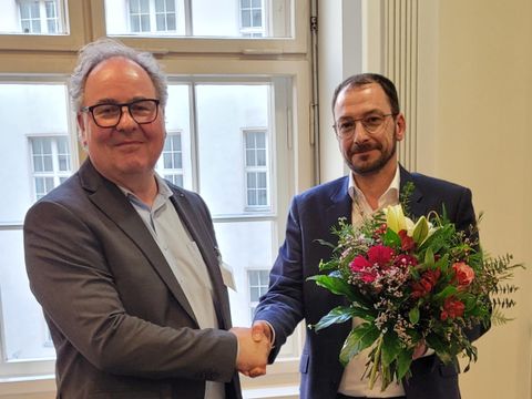 Die Vorsitzenden des LPA: v.l.n.r. Herr Fritzen und Herr Becker (Bild: SenWGP)
