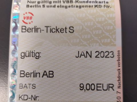 Muster Berlin-Ticket S