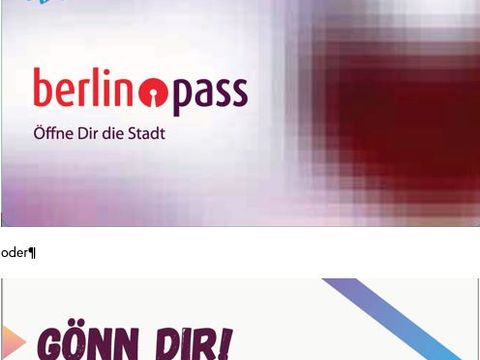 Abbildung Vorderseite des berlinpass-BuT, kurz BuT-pass