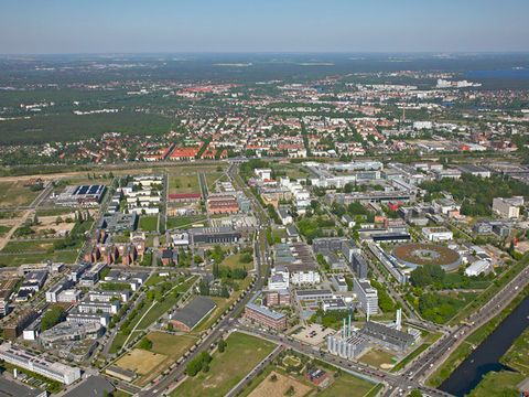Entwicklungsbereich entlang der Rudower Chaussee von Süden