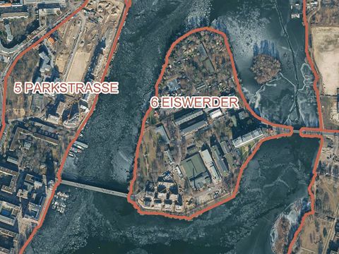 Die Wasserstadt Berlin-Oberhavel, Teilbereich Eiswerder