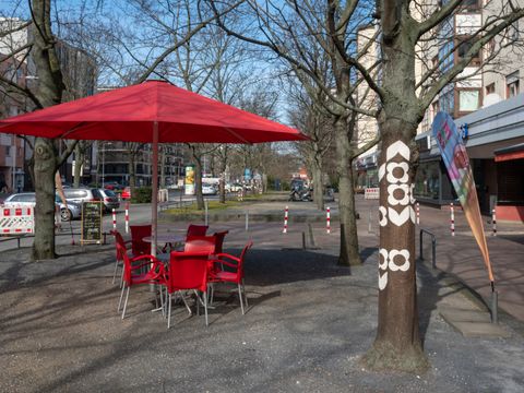 Aufenthaltsbereiche entlang Brunnenstraße