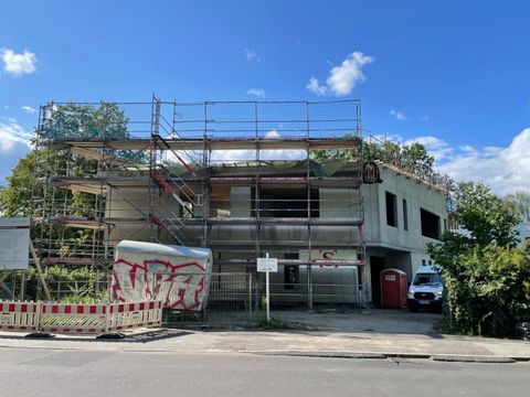 Rohbau des Beratungszentrums im Juli 2023