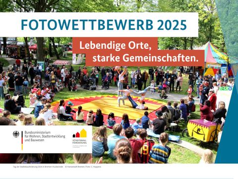 Fotowettbewerb zum Tag der Städtebauförderung 2025