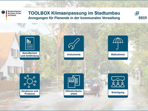 Toolbox Klimaanpassung im Stadtumbau