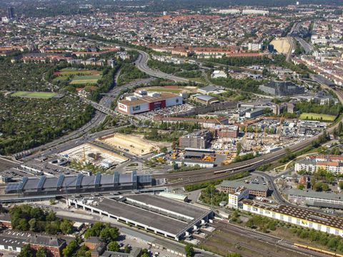 Luftbild der sogenannten Schöneberger Linse