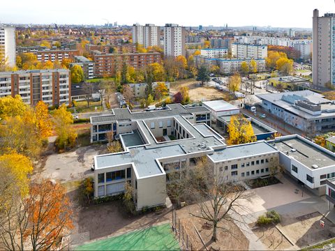 Luftbild Falkenhagener Feld Westerwaldplatz