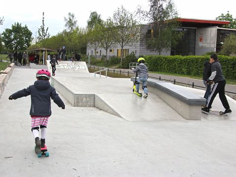 Die neue Skateplaza erfreut sich großer Beliebtheit