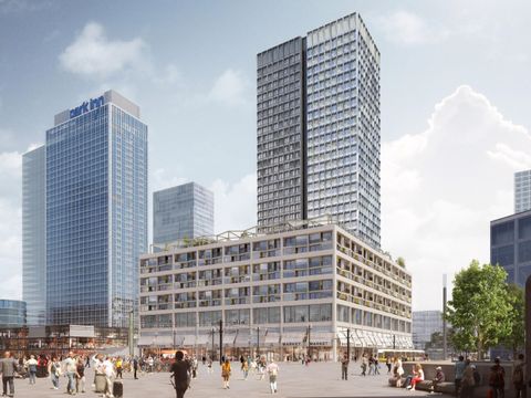 Covivio-Hochhaus, Baufeld D3 (Bild: Covivio Alexanderplatz S.á.r.l. / Entwurf Sauerbruch Hutton Architekten)