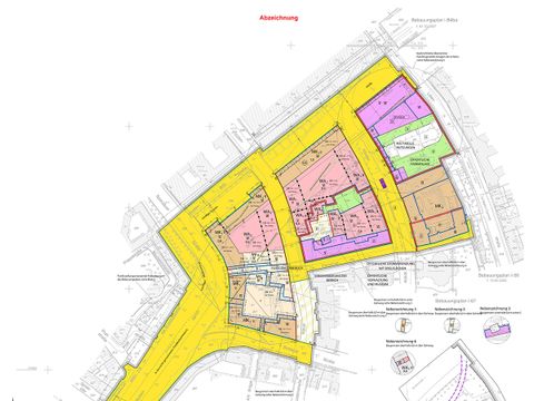 Planzeichnung des Bebauungsplans 1–14 (Blatt 1), am 29.09.2016 in Kraft getreten (Bild: SenStadt)