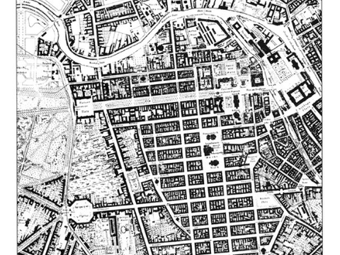 Die historische Friedrichstadt (1876) (Bild: Landesarchiv Berlin)