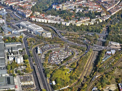 Schrägluftbild AVUS