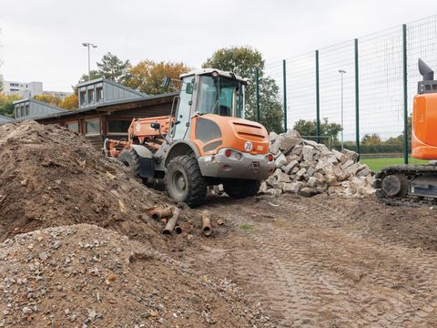 Baustelle am Sportplatz Heckerdamm
