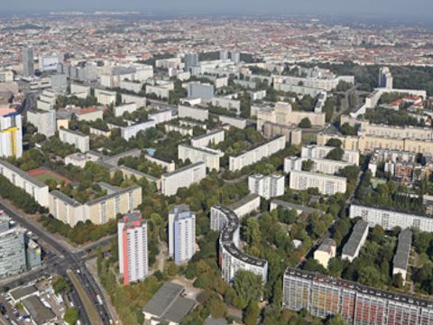 Luftbild der Berliner Mitte