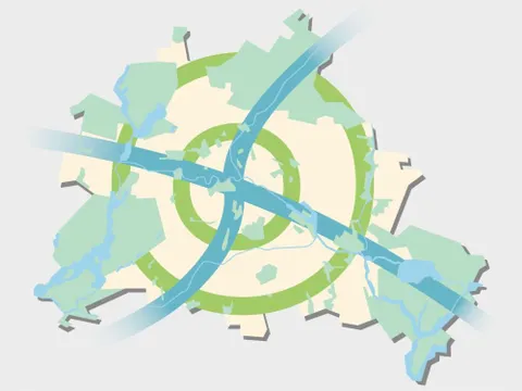 Schema des Berliner Freiraumsystems