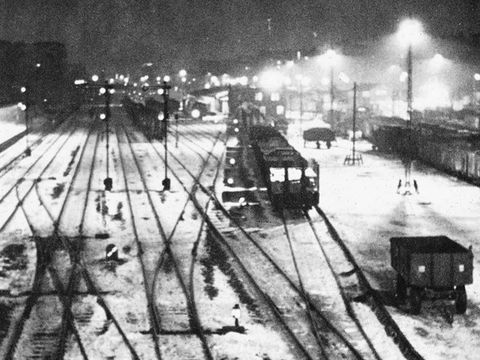 Verschneites Schienennetz (Bild: Archiv SenUVK)