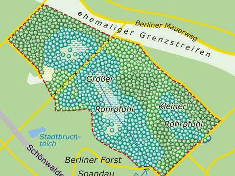 Karte des NSG (Bild: SenUMVK)