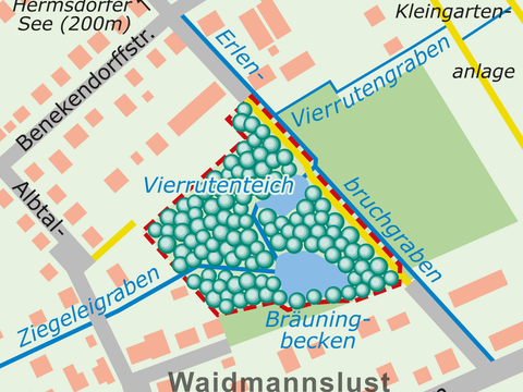 Karte des NSG (Bild: SenUMVK)