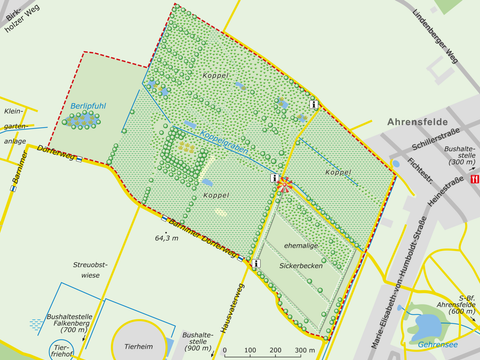 Karte des NSG (Bild: SenUMVK)