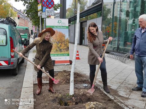 Johanna Hinnerichs und Johanna Werk_Baumkönigin 2023 (Bild: SenMVKU)