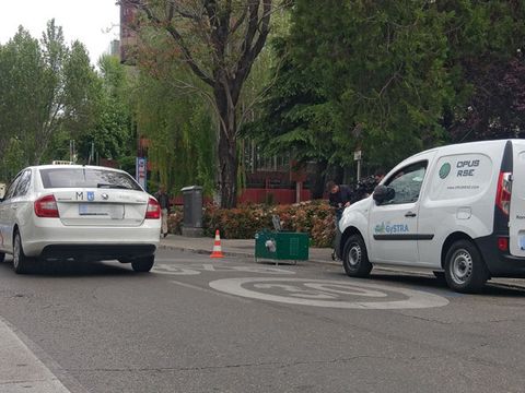Aufgebaute Messanlage zur RSD-Abgasmessung