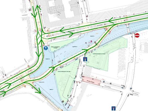 Abbildung 2: Molkenmarkt neue Verkehrsführung ab 16.01.2023 (Bild: SenUMVK)
