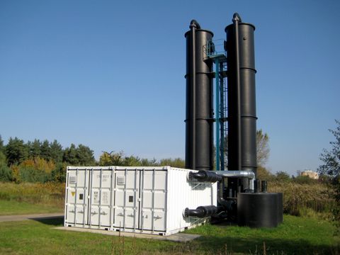 Grundwasserreinigungsanlage im ÖGP (Bild: SenMVKU)