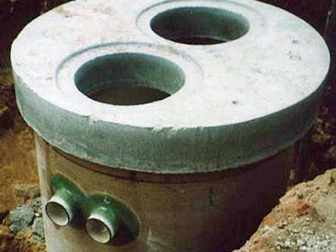 Eingebauter Brunnenschacht (Bild: Büro f. Umweltplanung, Berlin)