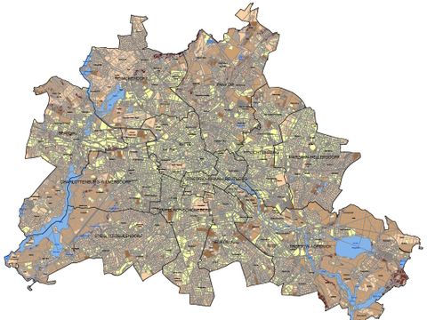 Umweltatlas Berlin Karte 01.11.11 Puffervermögen im organischen Kohlenstoffhaushalt 2020 (Bild: Umweltatlas Berlin)