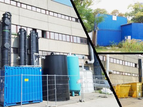 Grundwasserreinigungsanlagen zur Quellensanierung (Bild: Tauw GmbH/Mull und Partner)
