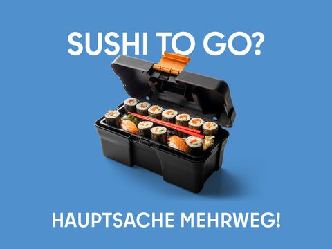 Mehrwegangebotspflicht Keyvisuals Sushi