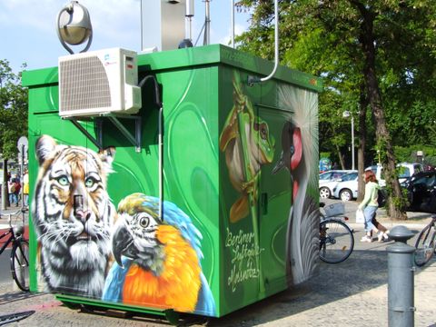Messcontainer am Hardenbergplatz