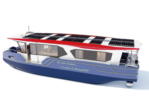 Solarschiff (Konzeptstudie) (Bild: Schiffswerft Bolle GmbH)
