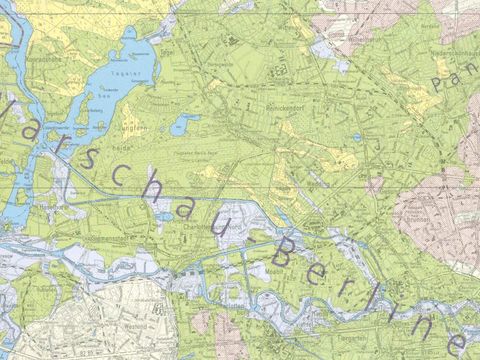 Ausschnitt aus der Geologischen Skizze von Berlin 1:50.000 (2007) (Bild: SenMVKU)