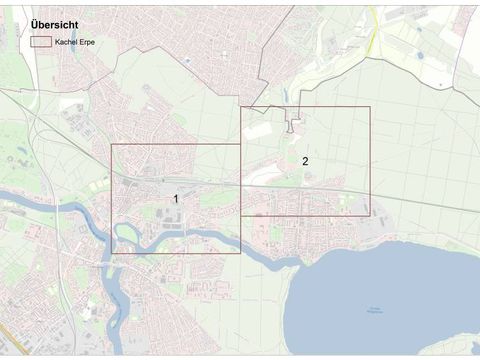 Übersichtsplan der einzelnen Blätter - Erpe (Bild: Geoportal Berlin)