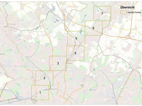 Übersichtsplan der einzelnen Blätter - Panke (Bild: Geoportal Berlin)