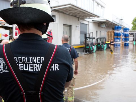 Starkregen: Saugbetrieb und Saugleitung