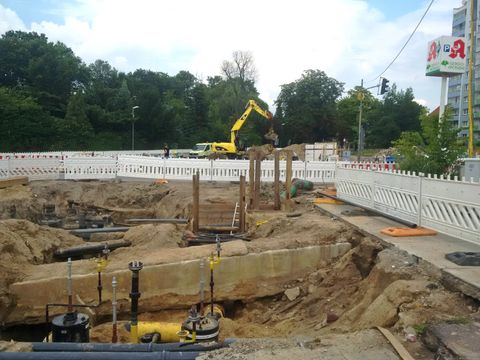 Baustelle in Berlin-Buch