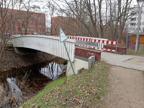 Fußgängerbrücke Pulvermühle IV (Bild: SenMVKU)