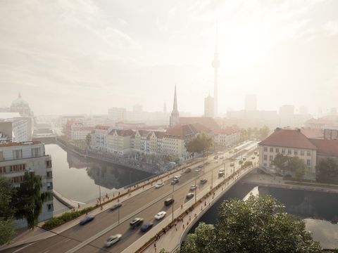 Visualisierung für die Mühlendammbrücke
