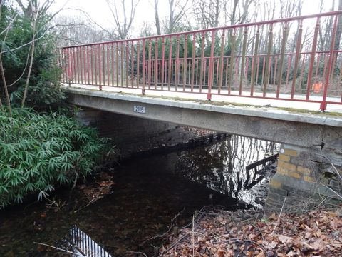 Nordwegbrücke Seitenanicht Bestand