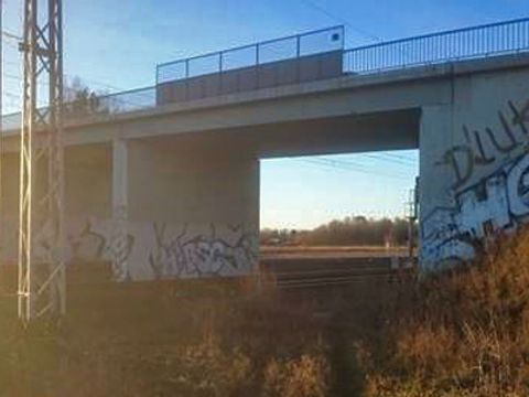 Ansicht der Bestandsbrücke, Juni 2019