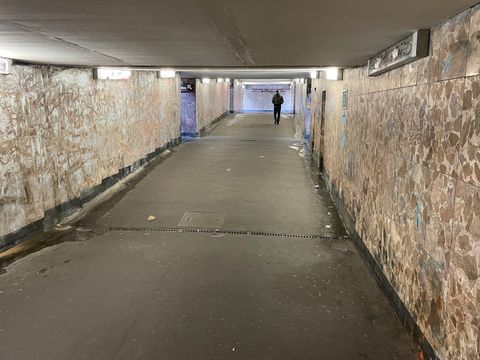 Fußgängertunnel: Innenansicht