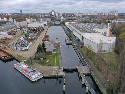 Schleuse Neukölln, April 2021