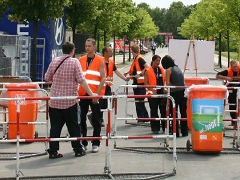 Sicherheitsabsperrungen wegen Großveranstaltungen