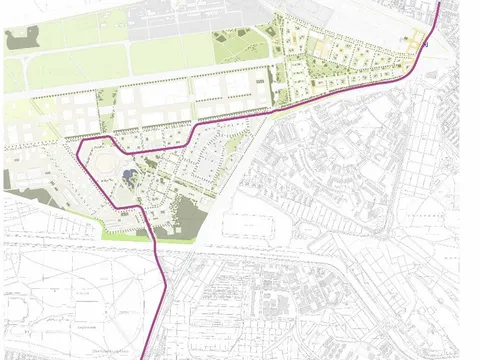 Straßenbahn Jungfernheide – Urban Tech Republic – Kurt-Schumacher-Platz
